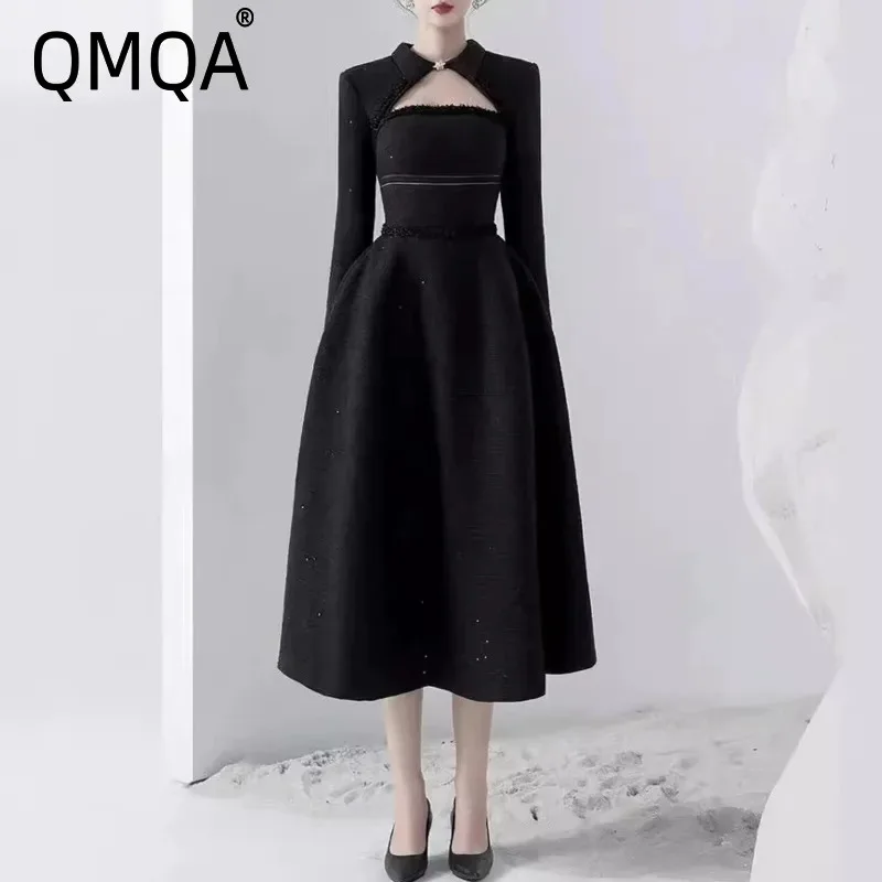 QMQA модное женское элегантное платье с длинным рукавом и высокой талией, однотонное банкетное платье, новинка 2025, женская одежда 1A330
QMQA модное женское элегантное платье с длинным рукавом и высокой талией, однотонное банкетное платье, новинка 2025, женская одежда 1A330