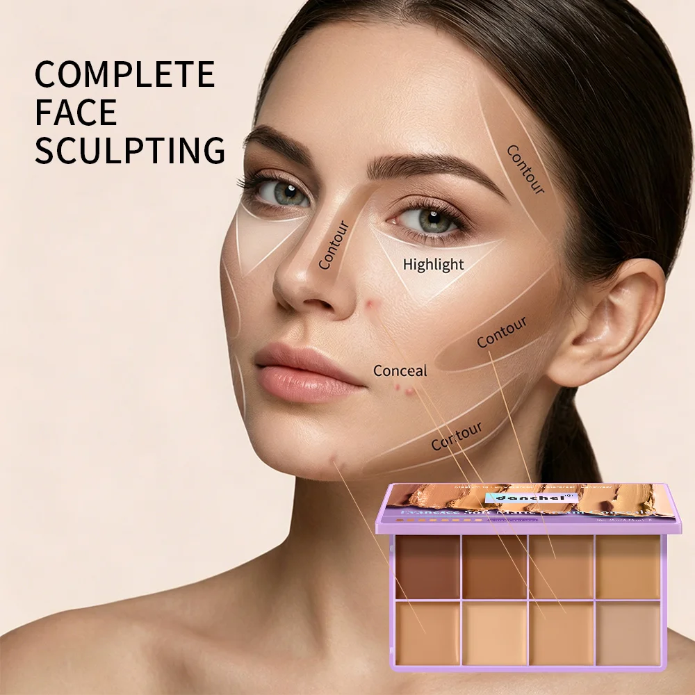 8 Shade Fade Palette Cover Dark Circles, Redness, Skin Blemishes Long-wearing Waterproof Sweatproof Soft Matte Texture Concealer
8 Shade Fade Palette Cover Dark Circles, Redness, Skin Blemishes Long-wearing Waterproof Sweatproof Soft Matte Texture Concealer