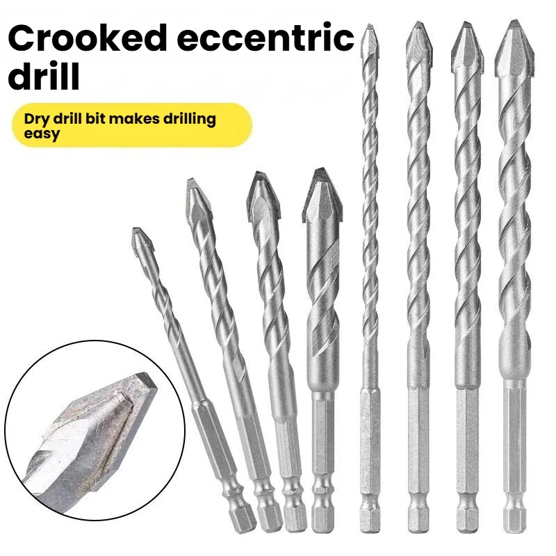 Multifunctional Hex Shank Eccentric Drill Bit High Hardness Triangle Dry Drill for Ceramic Tile Granite Rock Slab Wall Drilling
Multifunctional Hex Shank Eccentric Drill Bit High Hardness Triangle Dry Drill for Ceramic Tile Granite Rock Slab Wall Drilling