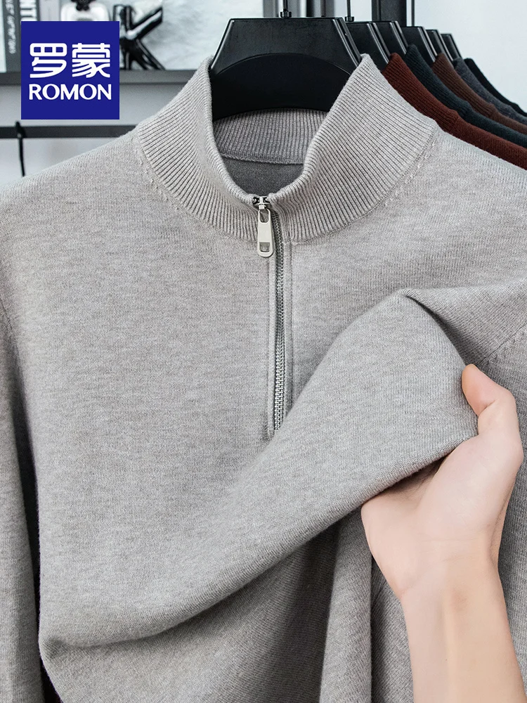 Rn Men's Autumn Winter f High Collar Zipper Casual Knitted Sweater Long Sve Soft Skin-friendly Versatile Warmth-rich
Rn Men's Autumn Winter f High Collar Zipper Casual Knitted Sweater Long Sve Soft Skin-friendly Versatile Warmth-rich