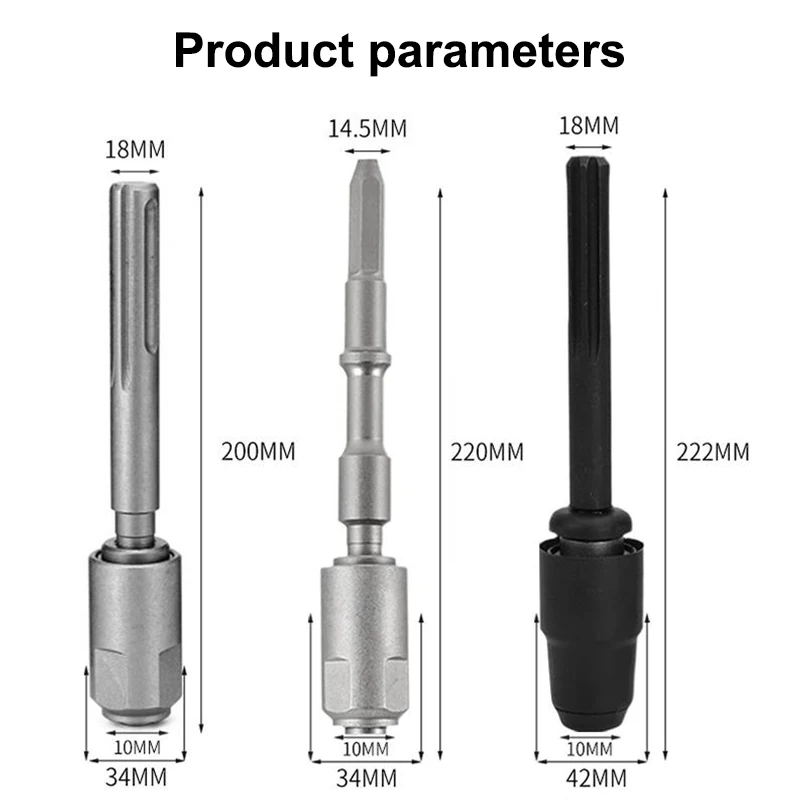 For Rotary Hammers Carbon Steel Impact Resistant Round Shank Labor Saving Converter SDS-Plus To SDS-Max Adapter
For Rotary Hammers Carbon Steel Impact Resistant Round Shank Labor Saving Converter SDS-Plus To SDS-Max Adapter