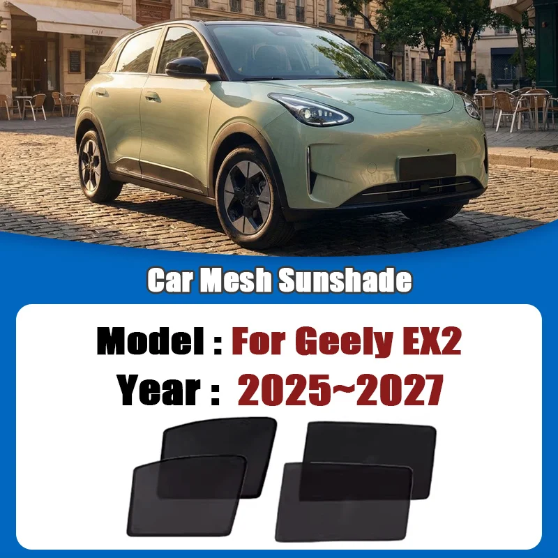 Sunshades For Geely EX2 Proton eMas 5 E22H 2025 2026 2027 Car Mesh Window Sun Visors Magnetic Privacy Curtains Auto Accessories
Sunshades For Geely EX2 Proton eMas 5 E22H 2025 2026 2027 Car Mesh Window Sun Visors Magnetic Privacy Curtains Auto Accessories