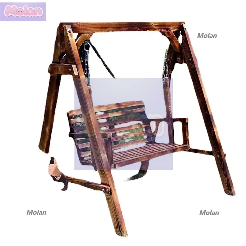 Double solid wood swing Leisure courtyard Outdoor rocking chair Children's balcony Anti-corrosive wood hanging chair Outdoor swi
Double solid wood swing Leisure courtyard Outdoor rocking chair Children's balcony Anti-corrosive wood hanging chair Outdoor swi
