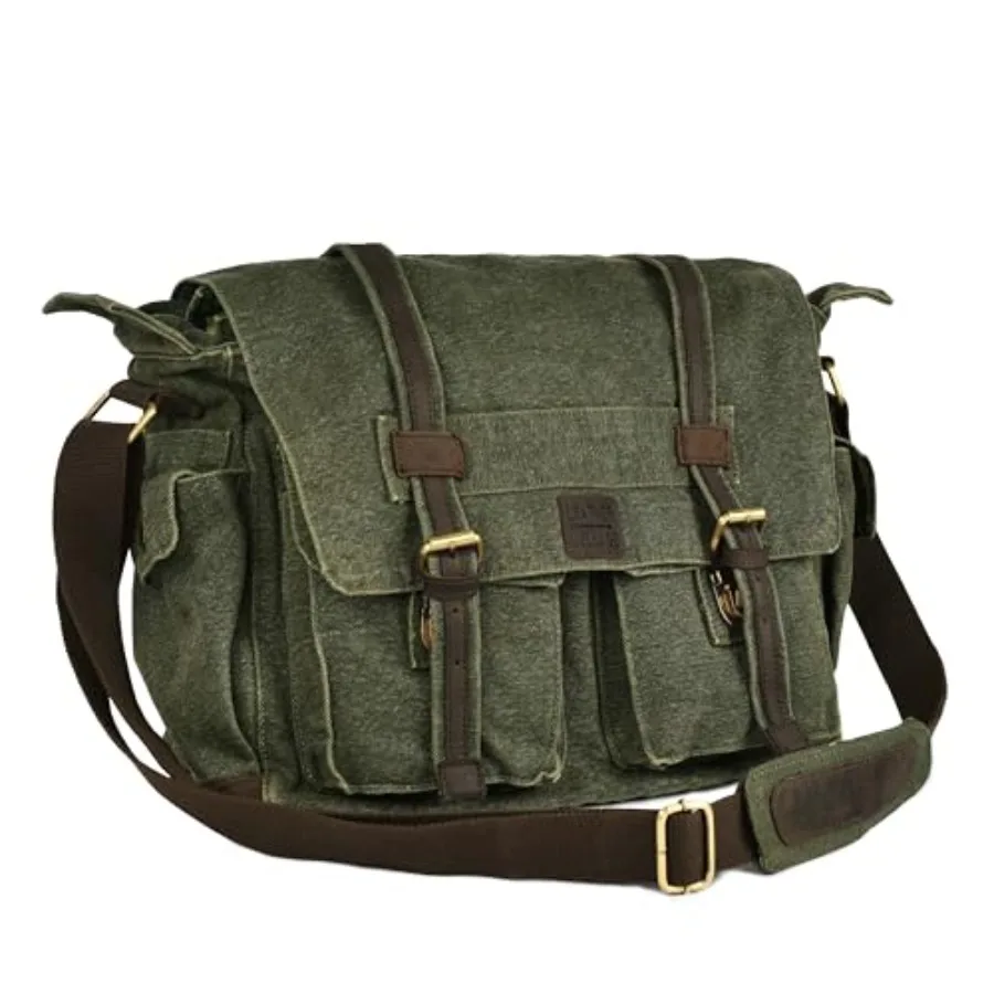 LEATHER VILLAGE Canvas Messenger Shoulder Bag for Men and Women Stylish Crossbody Satchel for Office, Travel and Daily Use
LEATHER VILLAGE Canvas Messenger Shoulder Bag for Men and Women Stylish Crossbody Satchel for Office, Travel and Daily Use