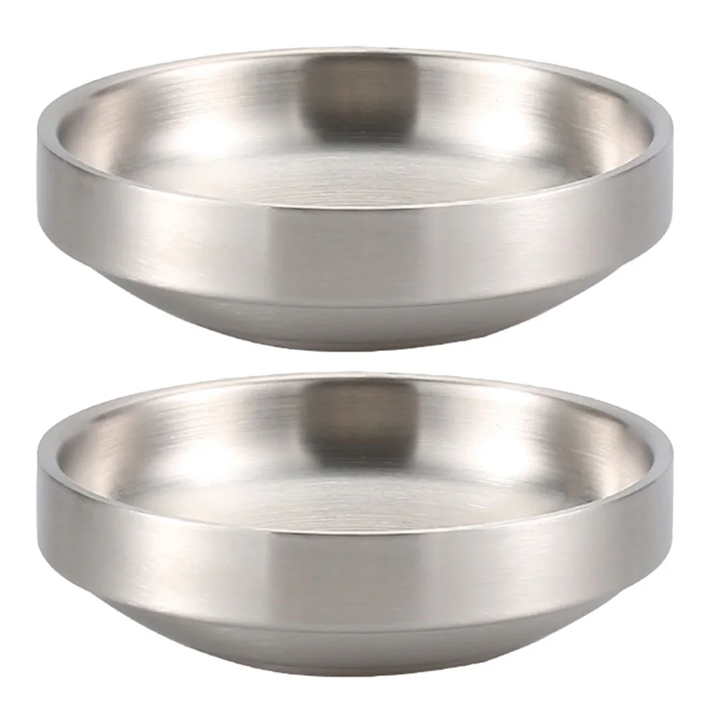 2Pcs Stainless Steel Kimchi Dishes Salad Dressing Dinner Table Korean Plates Sauce Dishes Practical Long Use Modern Kitchen Bar
2Pcs Stainless Steel Kimchi Dishes Salad Dressing Dinner Table Korean Plates Sauce Dishes Practical Long Use Modern Kitchen Bar