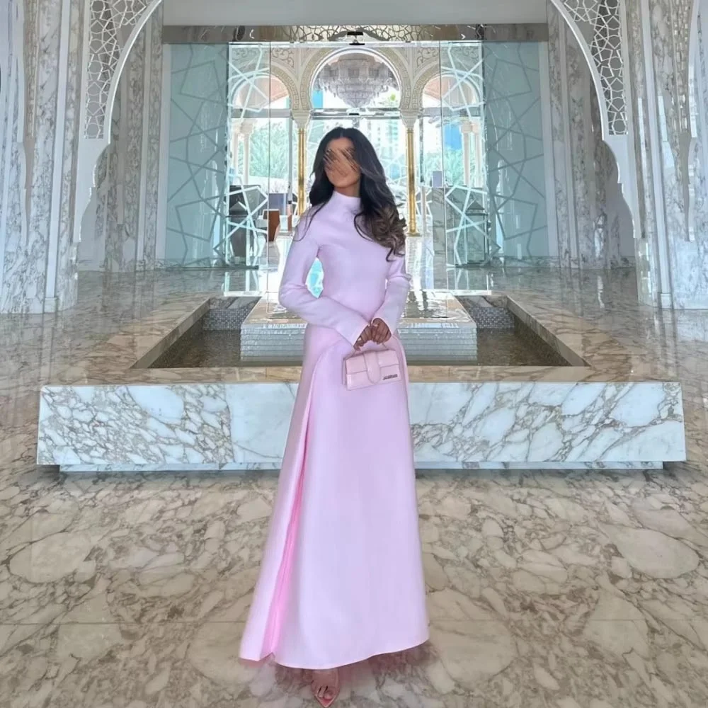 Best Selling Elegant High-neck Evening Dress Charming Ruched Prom Dress Exquisite Long Sleeve Party Gown فساتين سهرة Customized
Best Selling Elegant High-neck Evening Dress Charming Ruched Prom Dress Exquisite Long Sleeve Party Gown فساتين سهرة Customized