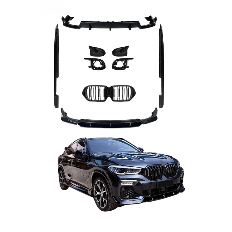 Body Kit Gloss Modified To Black Knight Kits Front Bumper Lip Splitter Side Skirts For Bmw 2020 BMW X6 G06
Body Kit Gloss Modified To Black Knight Kits Front Bumper Lip Splitter Side Skirts For Bmw 2020 BMW X6 G06