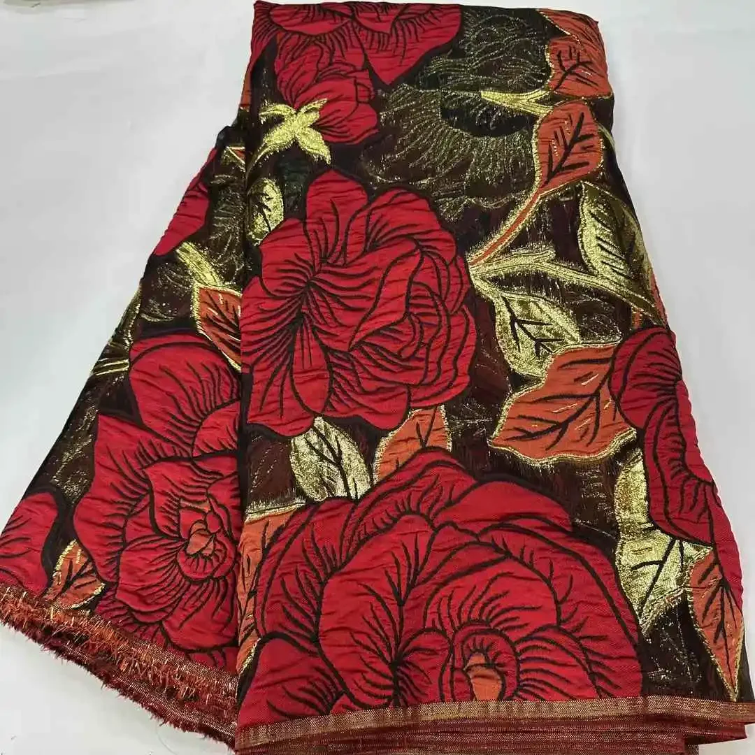 Nigerian Damask Tulle Mesh African Jacquard Organza Brocade Fabric 2025 Gilding Lace French Material Brocard Tissu 5Yards T815
Nigerian Damask Tulle Mesh African Jacquard Organza Brocade Fabric 2025 Gilding Lace French Material Brocard Tissu 5Yards T815