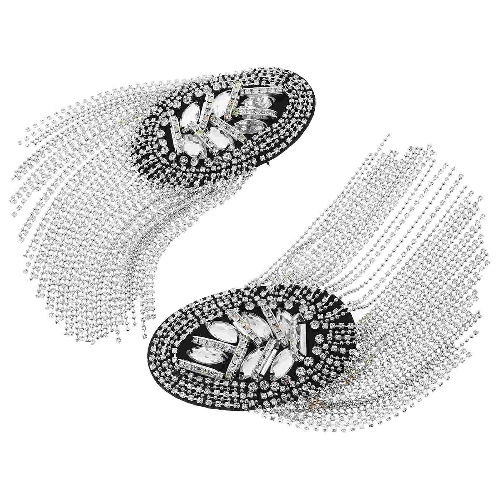 Epaulet Sequin Rhinestone Beads Power Dresser Shoulder Pads Epaulets Decor Board Fringe Tassel Sequins Women's
Epaulet Sequin Rhinestone Beads Power Dresser Shoulder Pads Epaulets Decor Board Fringe Tassel Sequins Women's