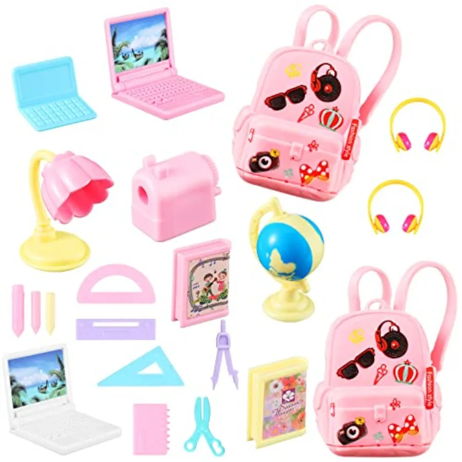21 Pieces Doll School Stuff Mini School Supplies Doll School Accessories School Playset for Dolls Mini Pink Doll Backpack Desk
21 Pieces Doll School Stuff Mini School Supplies Doll School Accessories School Playset for Dolls Mini Pink Doll Backpack Desk