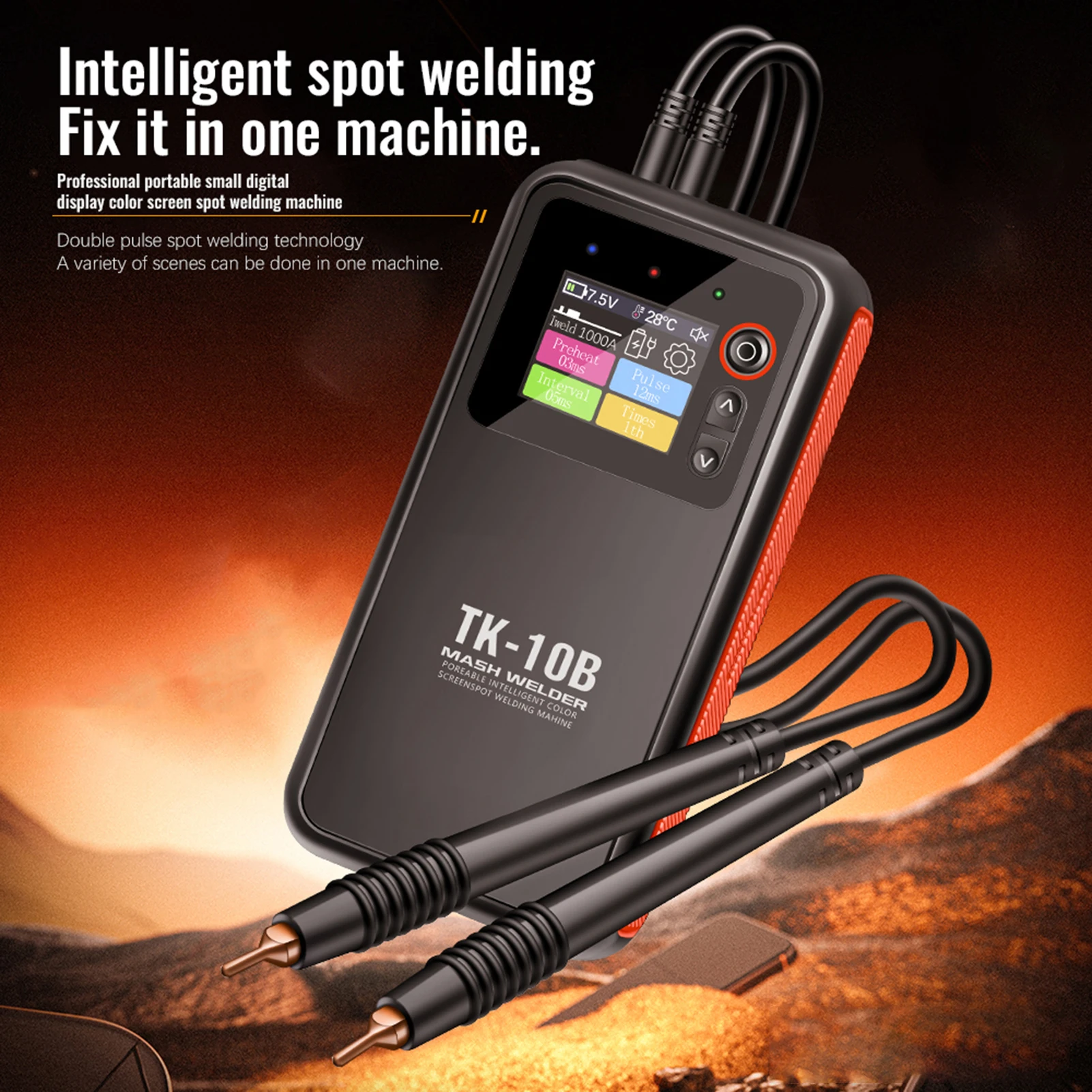 TK-10B Battery Spot Welder Portable Welding Machine with LCD Screen Double Pulse Copper Spot Welding Pen 1200A Maximum Output
TK-10B Battery Spot Welder Portable Welding Machine with LCD Screen Double Pulse Copper Spot Welding Pen 1200A Maximum Output
