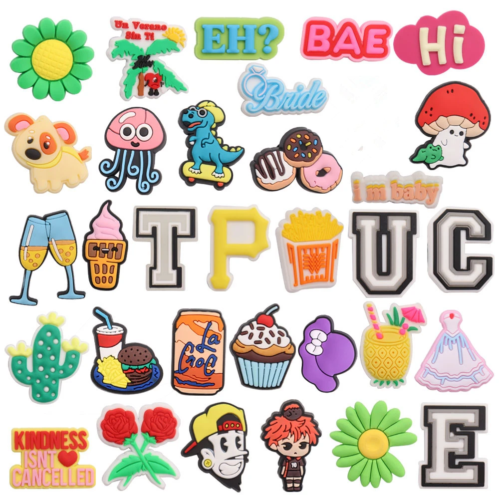 50 шт. оптовая продажа, застежки для обуви для мальчиков и девочек с изображением кактуса, шампанского, розы 
50 шт. оптовая продажа, застежки для обуви для мальчиков и девочек с изображением кактуса, шампанского, розы