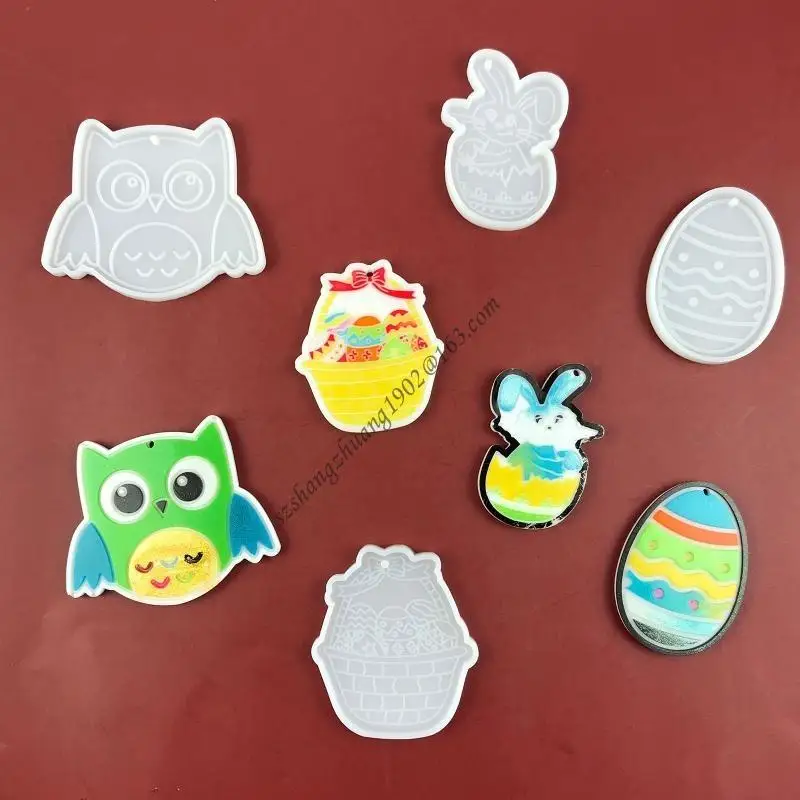 Q6RB Easter Day Series Keychain Resin Casting Silicone Mold Woman Keychain Decorative Pendant Jewelry Mold for DIY Crafts
Q6RB Easter Day Series Keychain Resin Casting Silicone Mold Woman Keychain Decorative Pendant Jewelry Mold for DIY Crafts