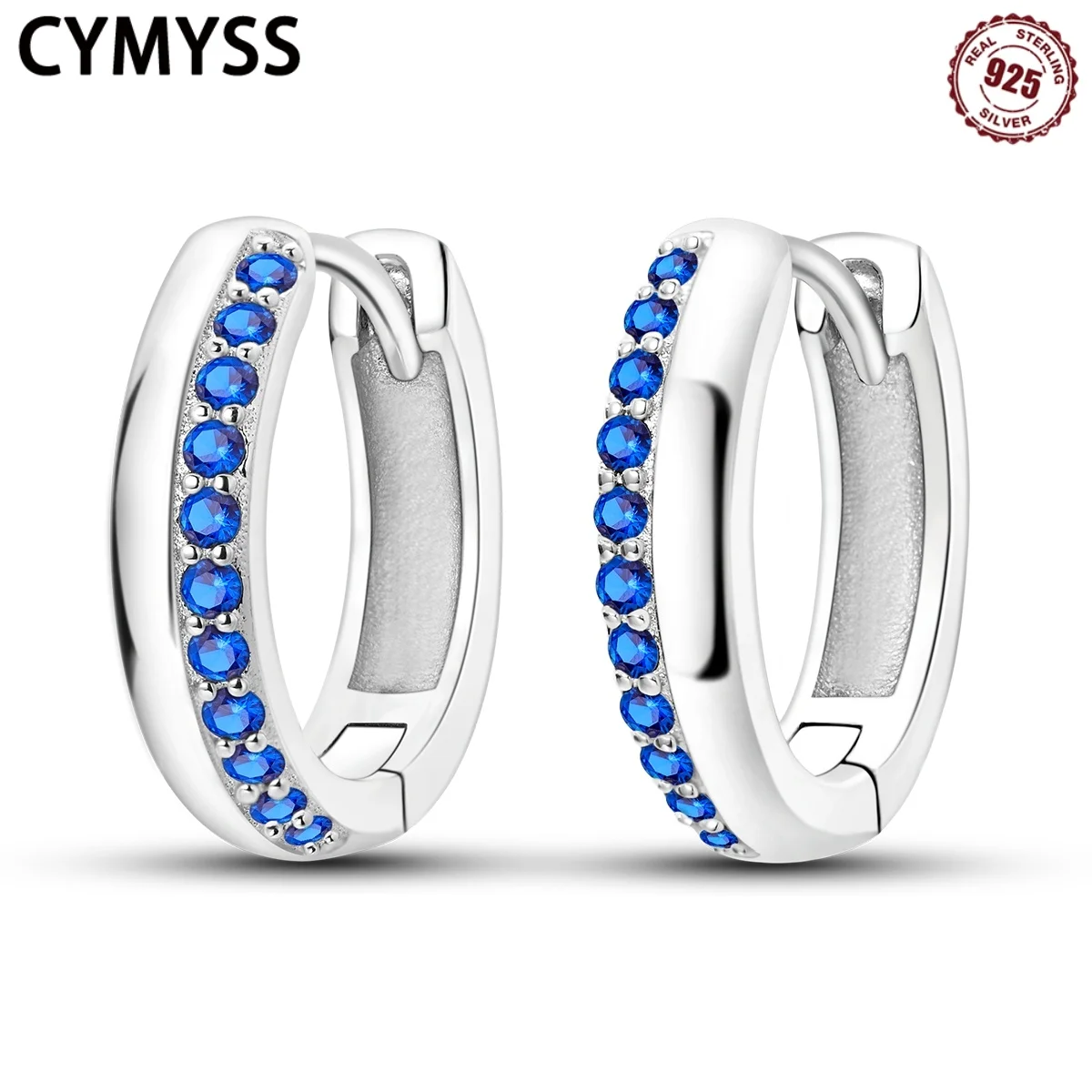 CYMYSS 2025 новые серьги из стерлингового серебра 925 пробы с геометрическим синим цирконом, бутик, подарок на день рождения, трендовые ювелирные изделия, женские серьги
CYMYSS 2025 новые серьги из стерлингового серебра 925 пробы с геометрическим синим цирконом, бутик, подарок на день рождения, трендовые ювелирные изделия, женские серьги
