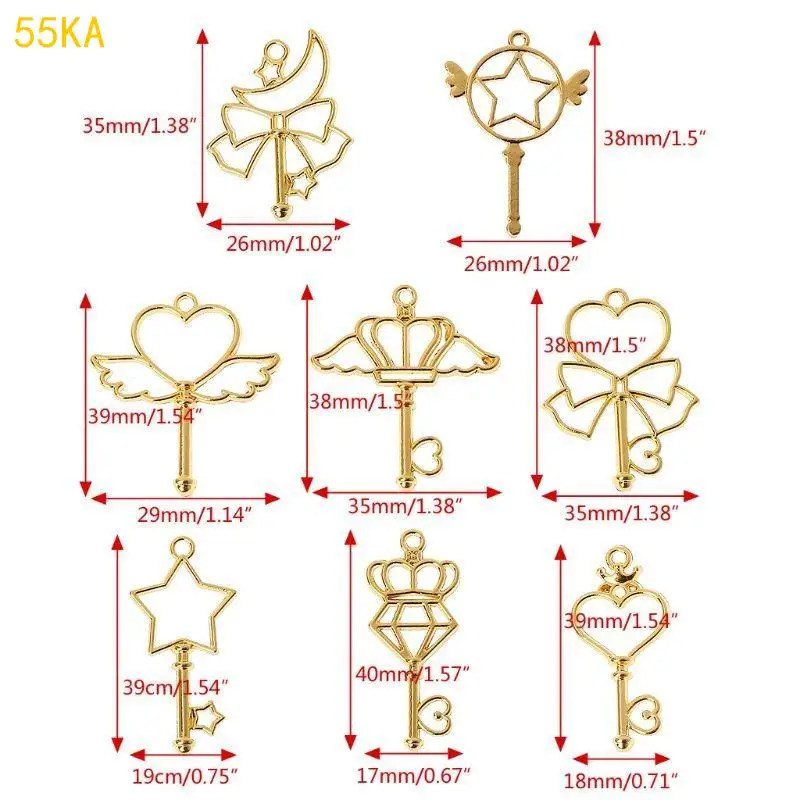 8Pc Wand Frame Pendant Open Bezel Blank Setting UV Resin Jewelry DIY Charm 55KA
8Pc Wand Frame Pendant Open Bezel Blank Setting UV Resin Jewelry DIY Charm 55KA