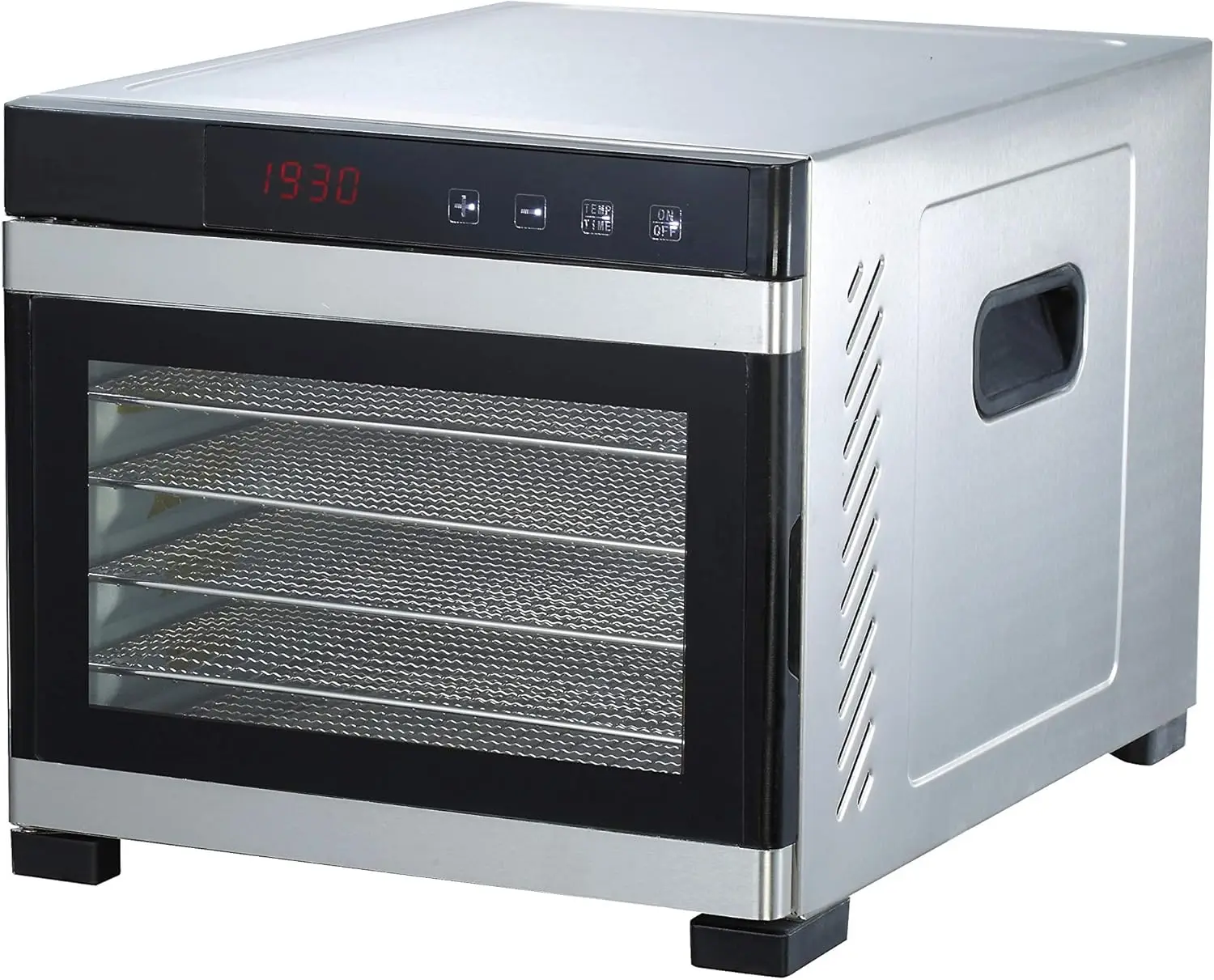 Samson "Silent" 6 Tray All Stainless Steel Dehydrator with Glass Door and Digital Timer and Temperature Control for Fruit
Samson "Silent" 6 Tray All Stainless Steel Dehydrator with Glass Door and Digital Timer and Temperature Control for Fruit