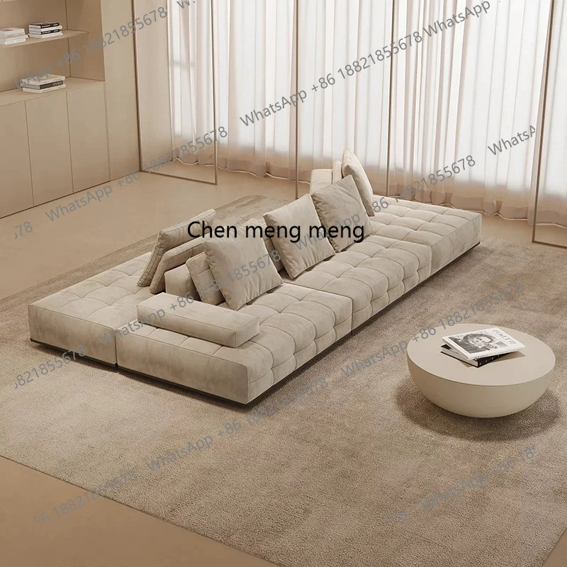 Italian minimalist fabric sofa designer light luxury, villa module combination straight row double-sided sofa
Italian minimalist fabric sofa designer light luxury, villa module combination straight row double-sided sofa