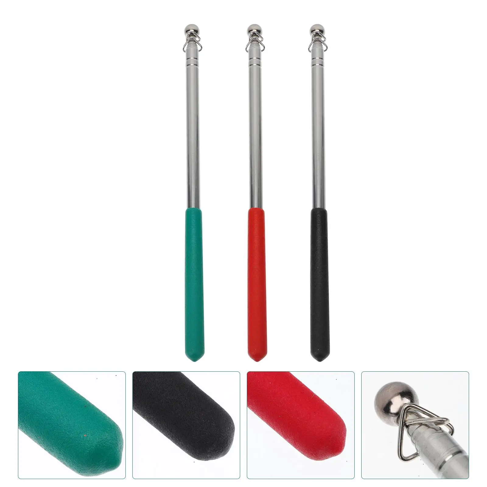 Telescopic Flagpole 3 Pcs Stainless Steel Handheld Tour Guide Flagpoles Outdoor Camping Practical Banner Group
Telescopic Flagpole 3 Pcs Stainless Steel Handheld Tour Guide Flagpoles Outdoor Camping Practical Banner Group