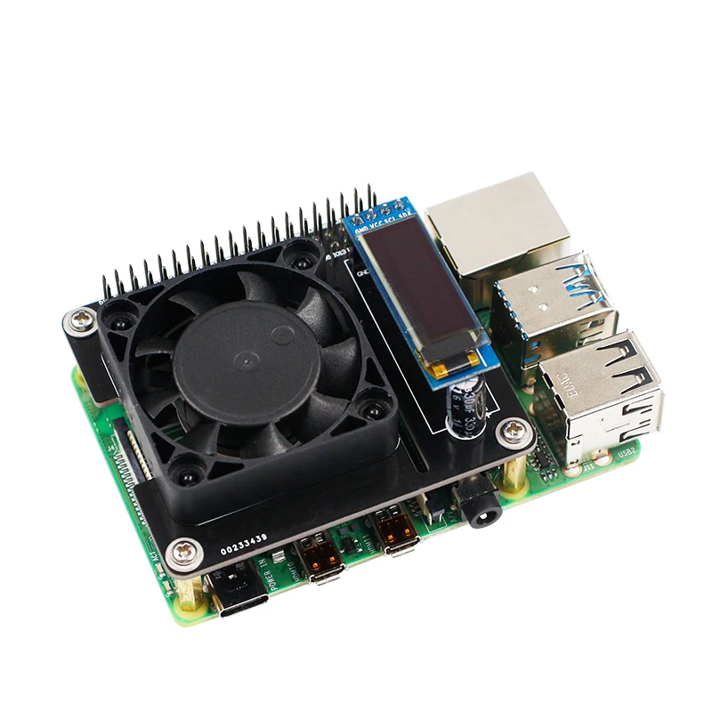 Yahboom RGB Cooling HAT Expansion Board Compatible with Raspberry Pi 4B 3B+ With OLED And Cooling Fan
Yahboom RGB Cooling HAT Expansion Board Compatible with Raspberry Pi 4B 3B+ With OLED And Cooling Fan