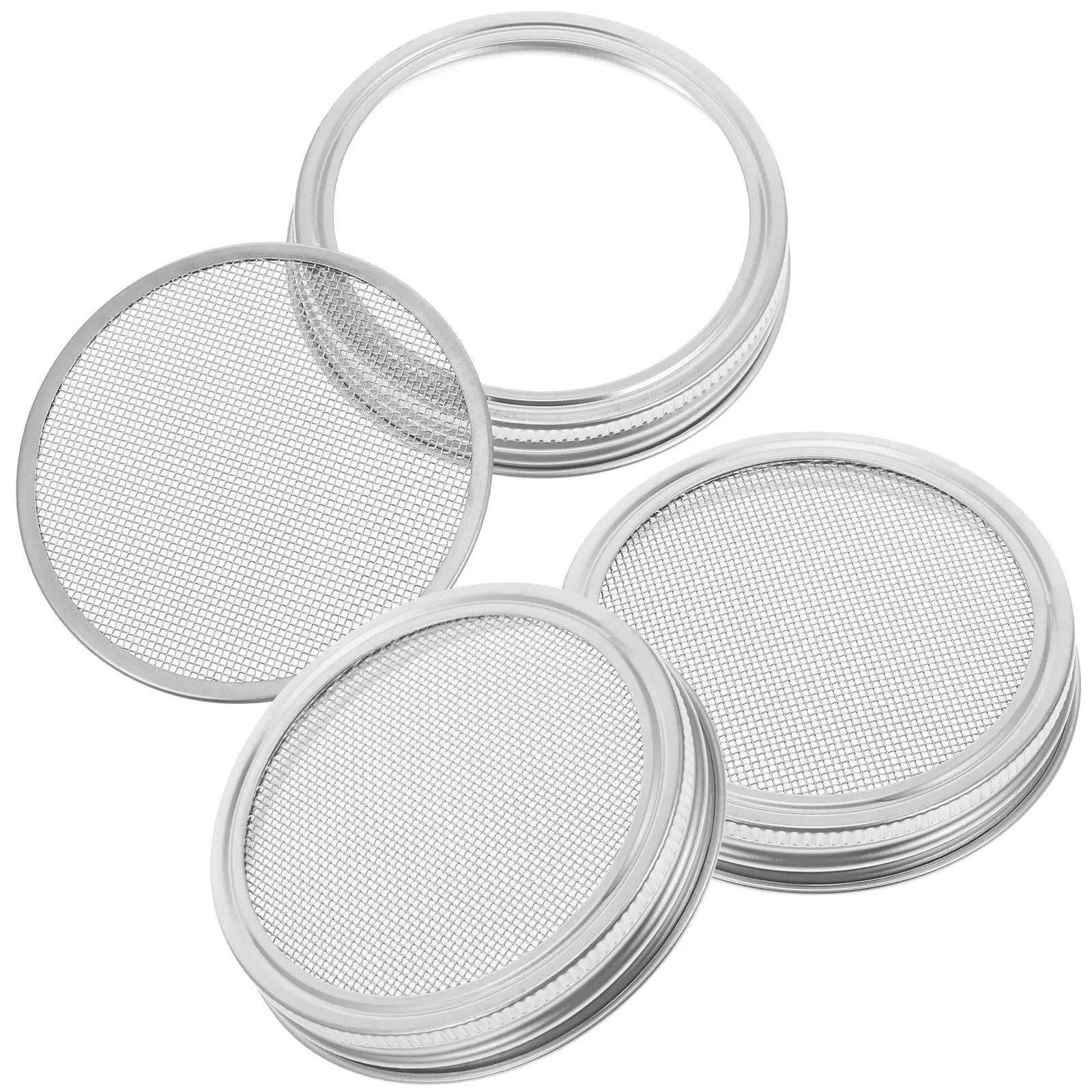 3 Pcs Sprouting Lids Lid Steel Sprouting Lids for Wide Mouth Jars Growing Sprouts Broccoli Bean Lentil
3 Pcs Sprouting Lids Lid Steel Sprouting Lids for Wide Mouth Jars Growing Sprouts Broccoli Bean Lentil