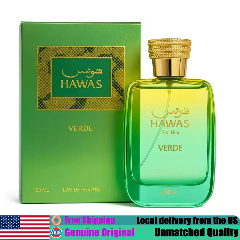 Rasasi Hawas Verde Eau de Parfum Spray 3.4 Ounce Luxury Men's Fresh Citrus Aromatic EDP Pheromones Cologne 100ml Original Arabic Perfumes Portable Long Lasting Lime Green Apple Rosemary Patchouli Amber Fragrance for Office Daily & Spring Summer Wear
Rasasi Hawas Verde Eau de Parfum Spray 3.4 Ounce Luxury Men's Fresh Citrus Aromatic EDP Pheromones Cologne 100ml Original Arabic Perfumes Portable Long Lasting Lime Green Apple Rosemary Patchouli Amber Fragrance for Office Daily & Spring Summer Wear