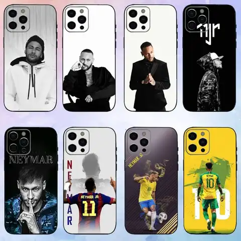 Cool Football Sport N-Neymar_S funda de teléfono para iPhone17,16,15,14,13,12,11 Plus,Pro Max funda negra suave