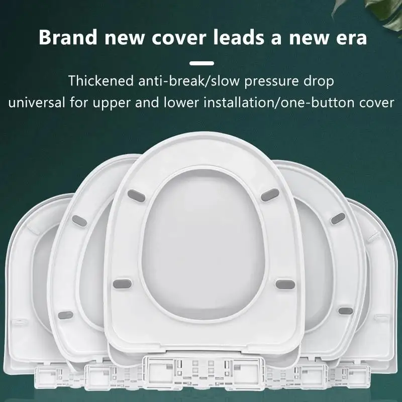 Toilet Seat Cover Universal U/V/O Type High Quality Toilet Seat Cover Toilet Lid
Toilet Seat Cover Universal U/V/O Type High Quality Toilet Seat Cover Toilet Lid