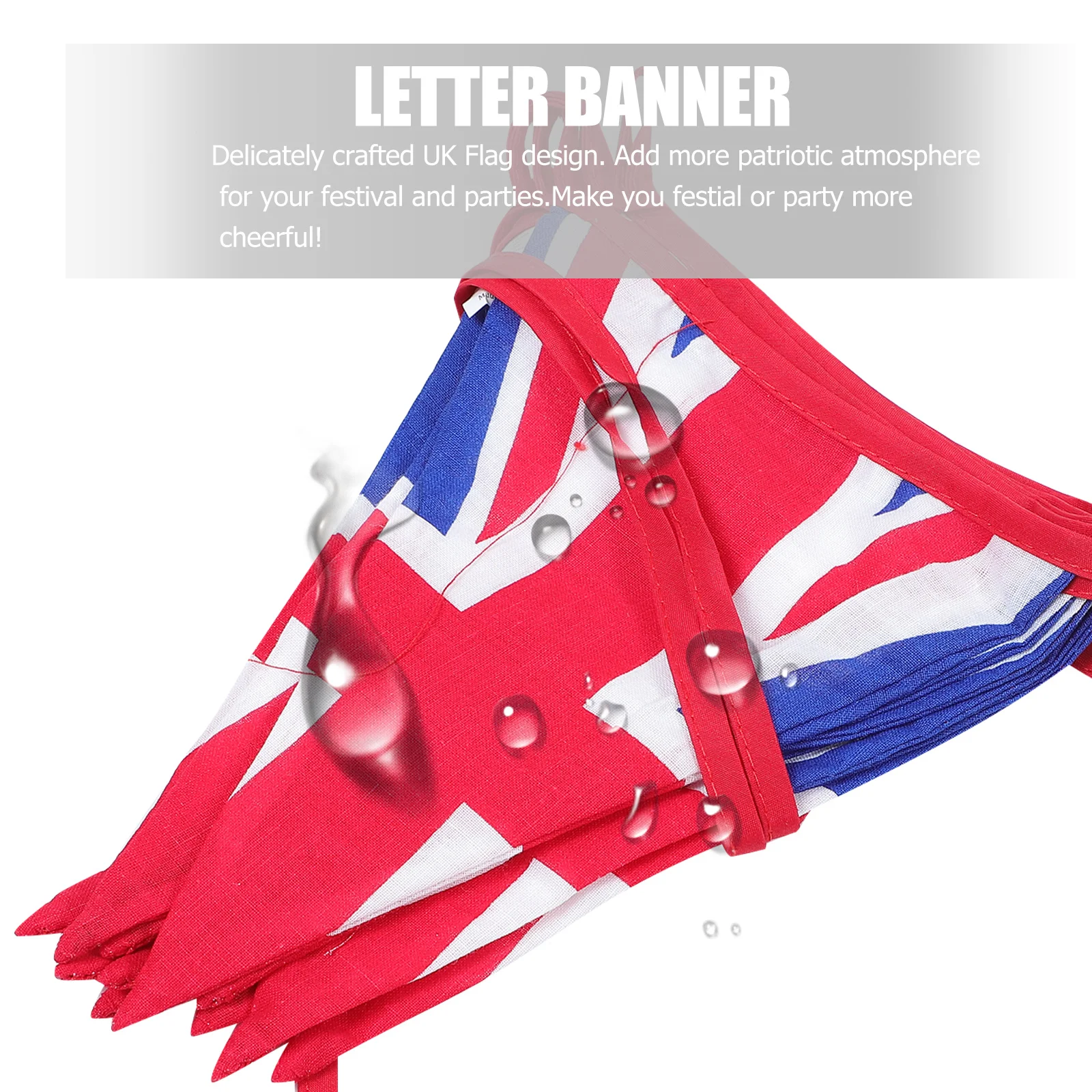 2Pcs British Flag Party Banner Cotton Material Hanging String Decorative National Flag Banner for Hotel School Home
2Pcs British Flag Party Banner Cotton Material Hanging String Decorative National Flag Banner for Hotel School Home