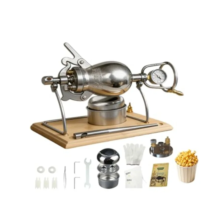 340ML Chinese Popcorn Machine 304 Stainless Steel Popcorn Maker High Pressure Hand Stick Pop Popcorn Popper for Movie Night Hom
340ML Chinese Popcorn Machine 304 Stainless Steel Popcorn Maker High Pressure Hand Stick Pop Popcorn Popper for Movie Night Hom