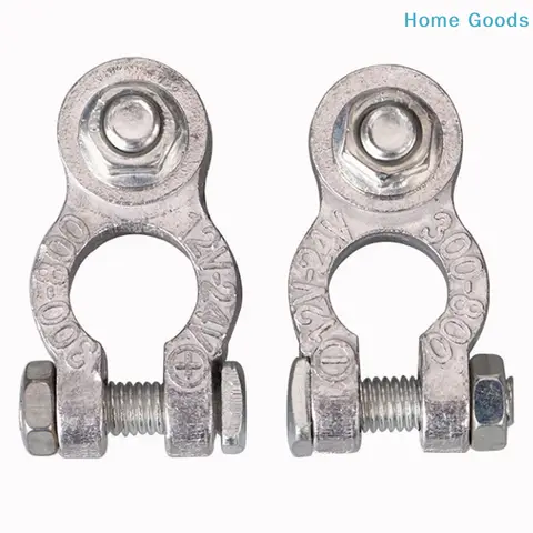 preferred1 Pair Battery Terminal Clamp Zinc Alloy Positive & Negative Pole Auto Car Screw Connector Car Battery Terminal Clamp
