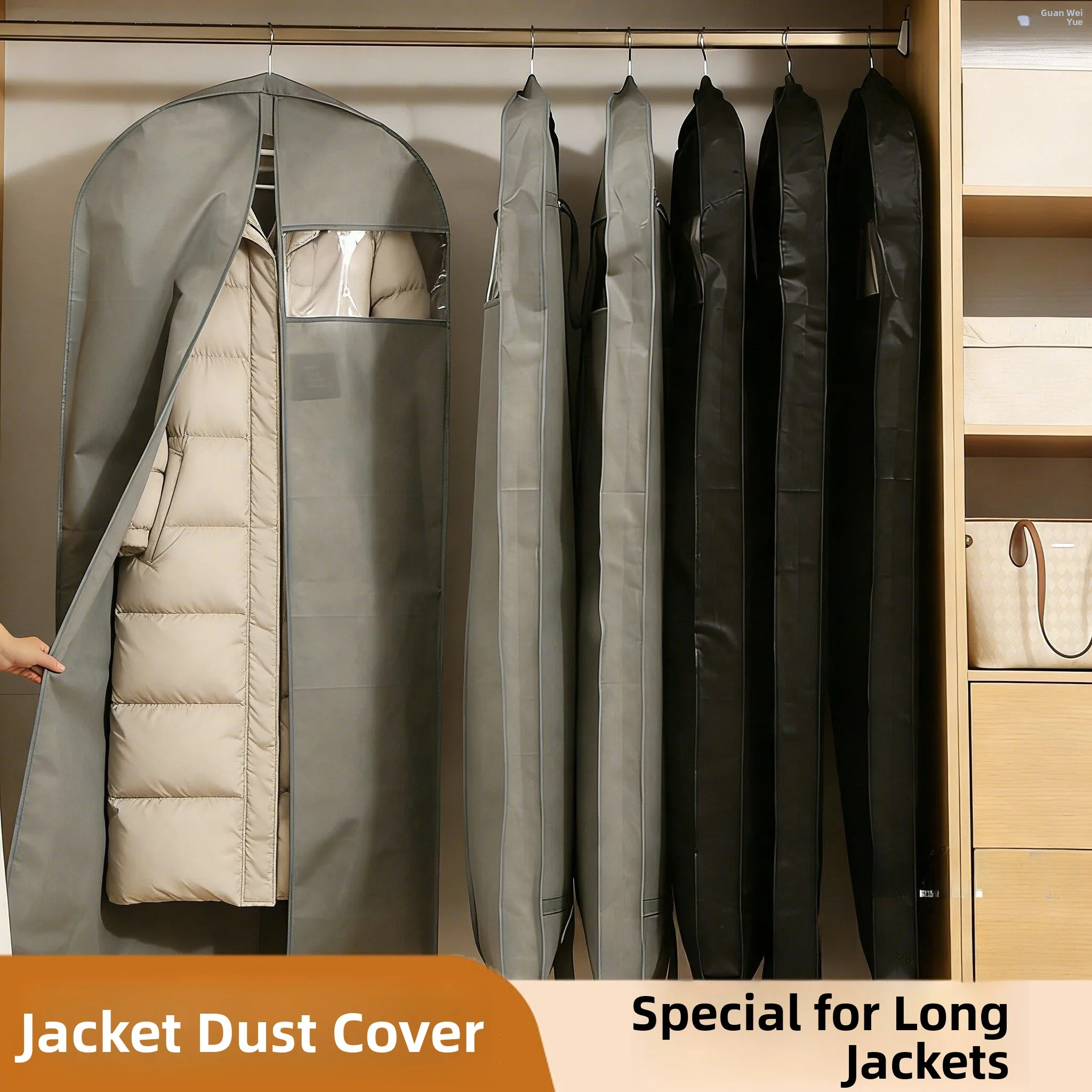 Long Coat Dust Cover Special down Jacket Fur Squirrel Skin Anti-Oxidation Dust Breathable Woolen Coat Hanger Storage Bag
Long Coat Dust Cover Special down Jacket Fur Squirrel Skin Anti-Oxidation Dust Breathable Woolen Coat Hanger Storage Bag