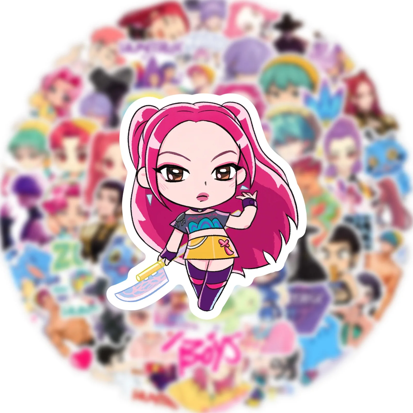 10/50/100pcs Funny Kpop Demon Hunters Stickers Anime Game Cartoon Decals DIY Scrapbook Phone Fridge Luggage Skateboard Sticker 
10/50/100pcs Funny Kpop Demon Hunters Stickers Anime Game Cartoon Decals DIY Scrapbook Phone Fridge Luggage Skateboard Sticker