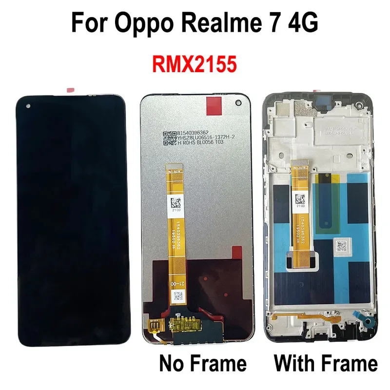 Для Oppo Realme 7 RMX2155 4G ЖК-дисплей с сенсорным экраном в сборе с запасными частями в рамке
Для Oppo Realme 7 RMX2155 4G ЖК-дисплей с сенсорным экраном в сборе с запасными частями в рамке