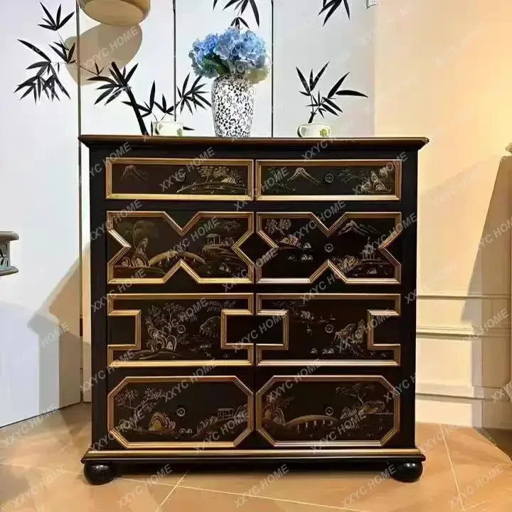 retro locker Chinese entrance door porch cabinet integrated solid wood shoe cabinetTJ
retro locker Chinese entrance door porch cabinet integrated solid wood shoe cabinetTJ
