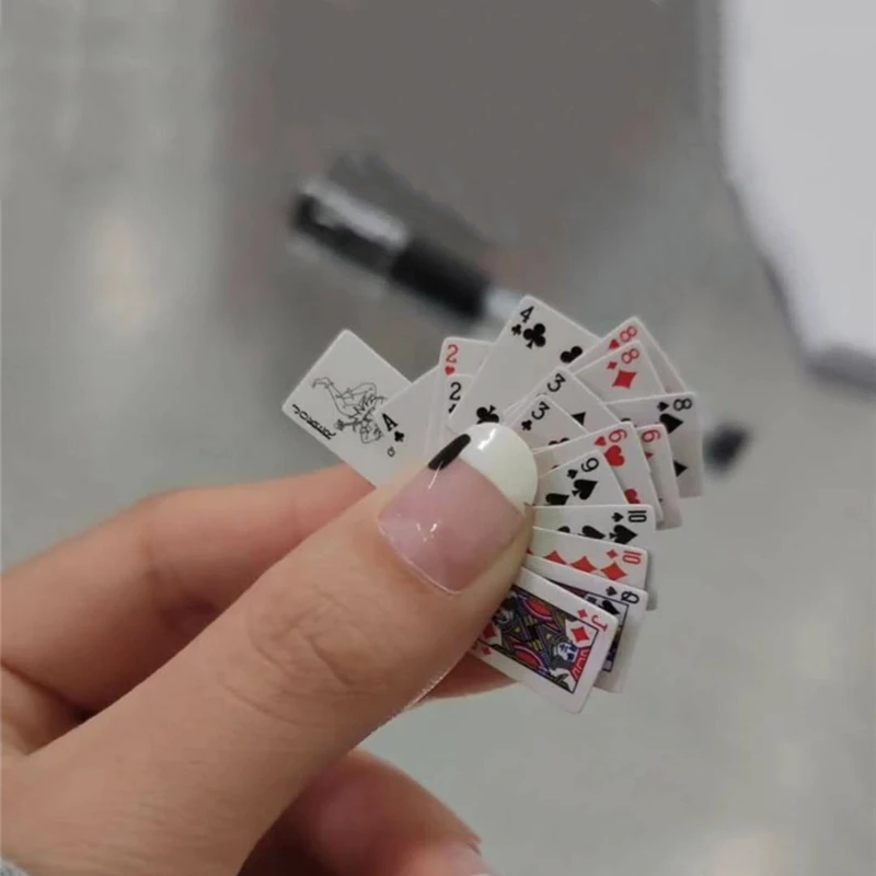 Funny Cute Mini Playing Cards Poker Games Super Small Cards Spoof Gifts Travel Toys Prank Props Dollhouse Miniature Poker Card
Funny Cute Mini Playing Cards Poker Games Super Small Cards Spoof Gifts Travel Toys Prank Props Dollhouse Miniature Poker Card