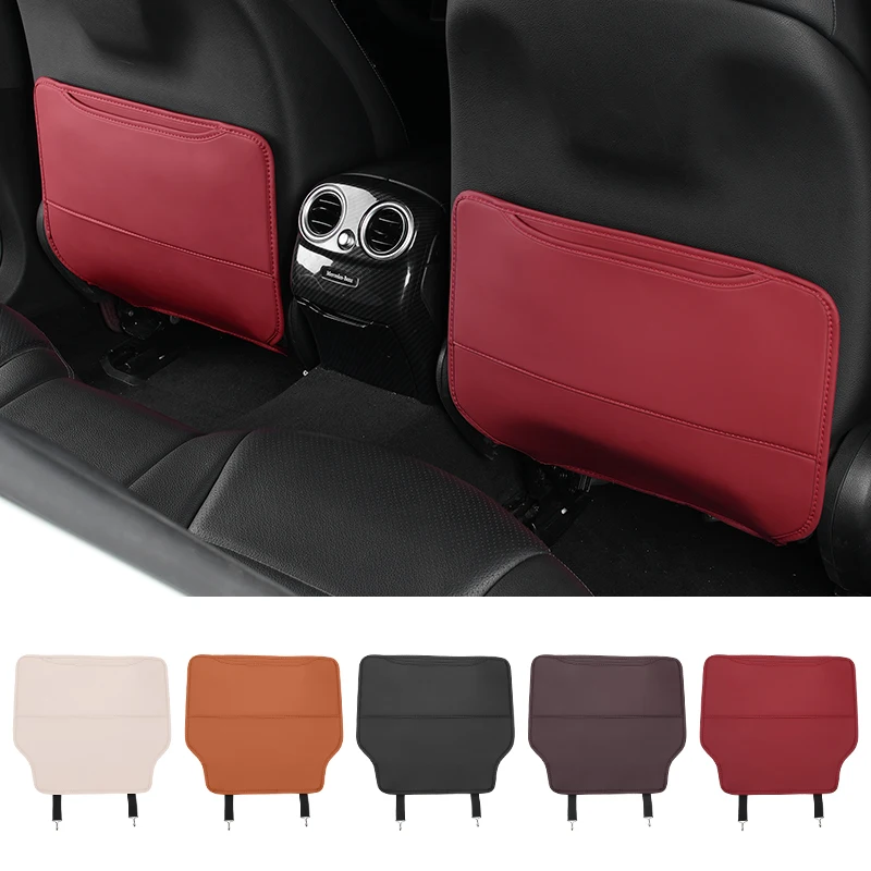Car Leather Half-Cover Seat Anti-Kick Mats Pad Storage Pouch For NO
Car Leather Half-Cover Seat Anti-Kick Mats Pad Storage Pouch For NO