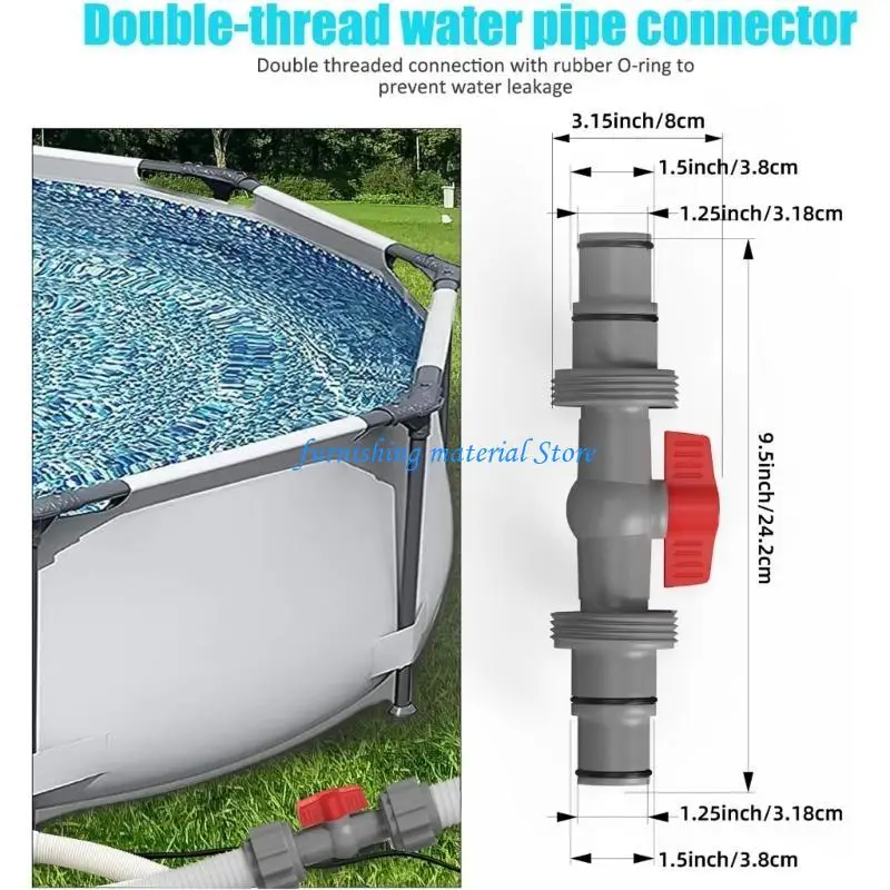 Y5GD Swimming Pools Hose Coupling Pool Replacement Pipe Joint Easy to Install
Y5GD Swimming Pools Hose Coupling Pool Replacement Pipe Joint Easy to Install