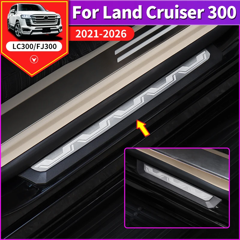 Для Toyota Land Cruiser LC300 300 2021-2025 защита порога, защита от царапин, износостойкие аксессуары для интерьера, внешний Стайлинг
Для Toyota Land Cruiser LC300 300 2021-2025 защита порога, защита от царапин, износостойкие аксессуары для интерьера, внешний Стайлинг