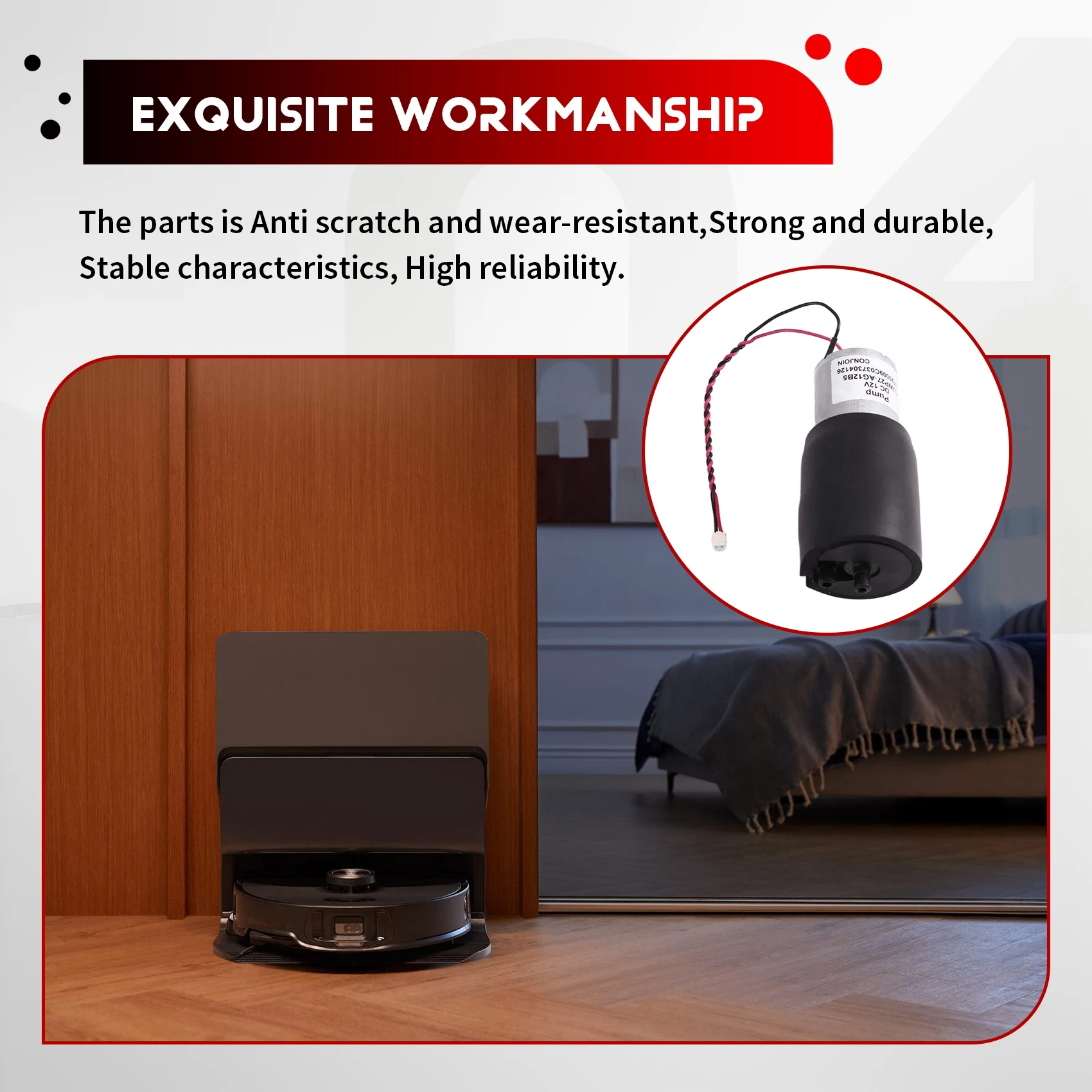 【BRAND NEW】Auto-Empty Dock Water Pump Replacement For Roborock S8 Maxv Ultra- High-Quality Robot Vacuum Cleaner Accessories
【BRAND NEW】Auto-Empty Dock Water Pump Replacement For Roborock S8 Maxv Ultra- High-Quality Robot Vacuum Cleaner Accessories