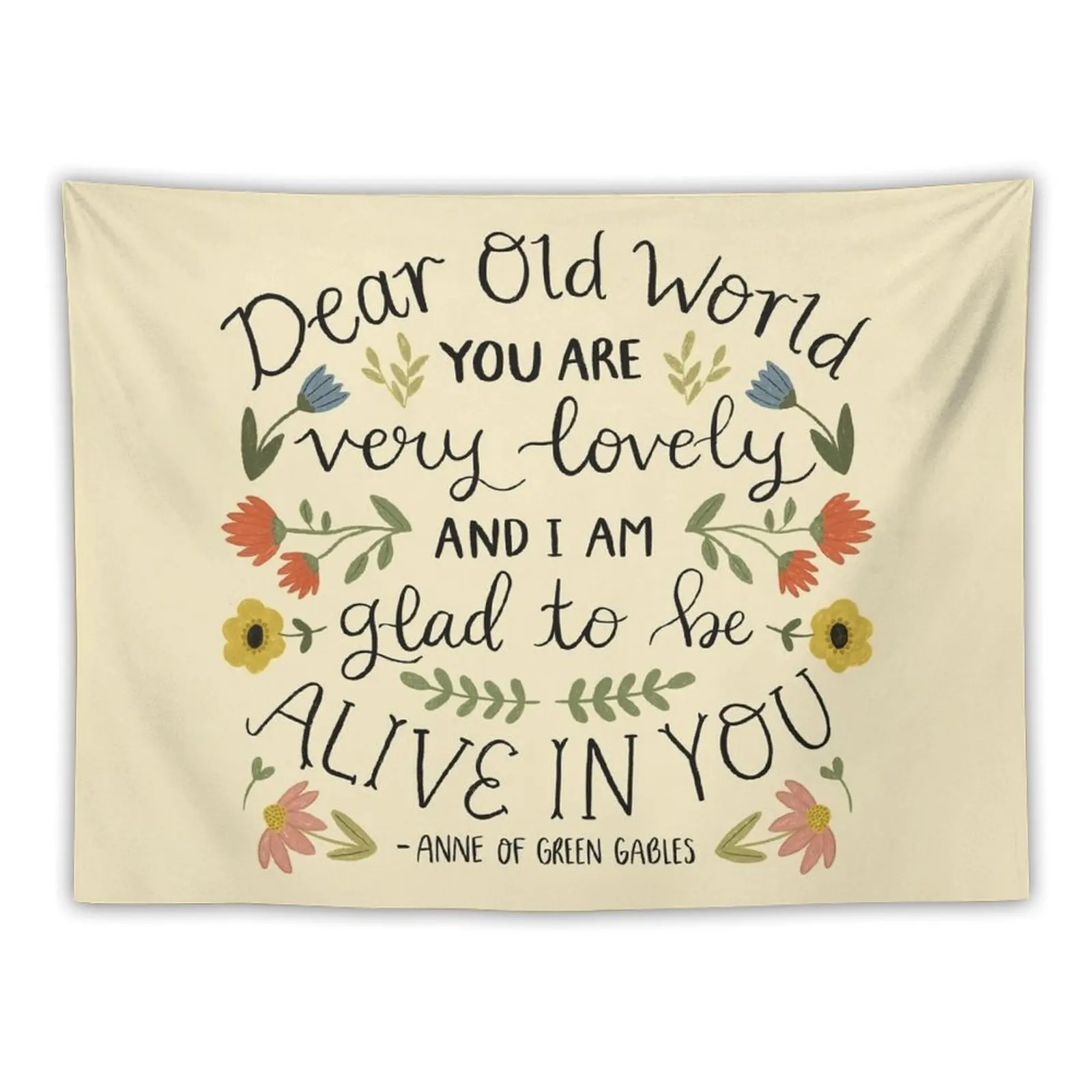 Anne of Green Gables Dear Old World Quote Tapestry House Decor Wallpaper Bedroom Tapestry
Anne of Green Gables Dear Old World Quote Tapestry House Decor Wallpaper Bedroom Tapestry