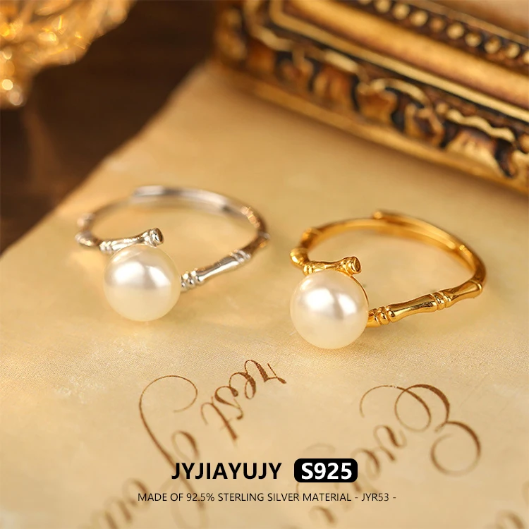 JYJIAYUJY 100% Whole Original Sterling Silver S925 Adjustable Bamboo Knot Ring 8MM Natural Pearl Design Fashion Jewelry JYR53
JYJIAYUJY 100% Whole Original Sterling Silver S925 Adjustable Bamboo Knot Ring 8MM Natural Pearl Design Fashion Jewelry JYR53