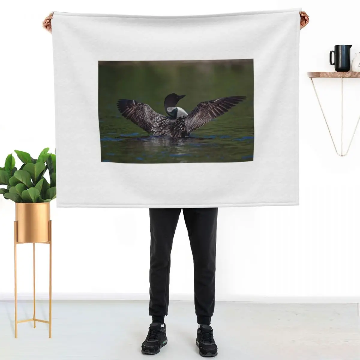 Loon spreading it's wings Throw Blanket Luxurious Soft Fuzzy Blanket for Sofa Bed
Loon spreading it's wings Throw Blanket Luxurious Soft Fuzzy Blanket for Sofa Bed