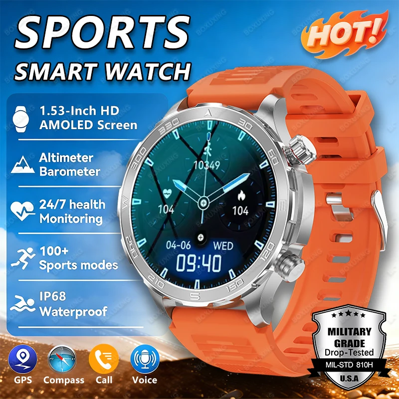 2026 NEW T-Rex 3 Military Grade Smart Watch IP68 Waterproof GPS Track Compass Bluetooth Call Men Sports Heart Rate Smartwatches
2026 NEW T-Rex 3 Military Grade Smart Watch IP68 Waterproof GPS Track Compass Bluetooth Call Men Sports Heart Rate Smartwatches