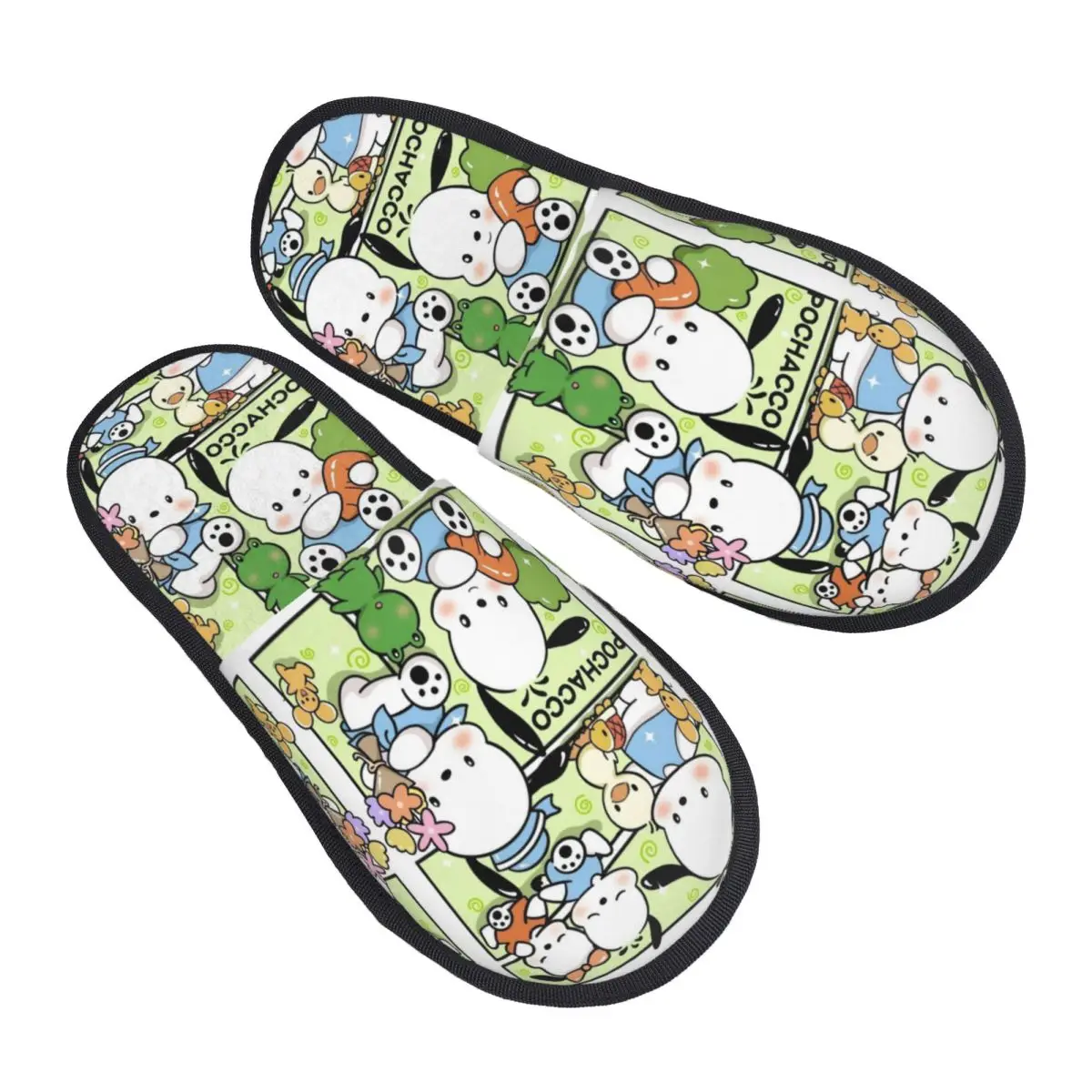 Классические домашние тапочки из мягкой пены с эффектом памяти Pochacco на заказ, женские удобные теплые нескользящие тапочки с милым рисунком
Классические домашние тапочки из мягкой пены с эффектом памяти Pochacco на заказ, женские удобные теплые нескользящие тапочки с милым рисунком