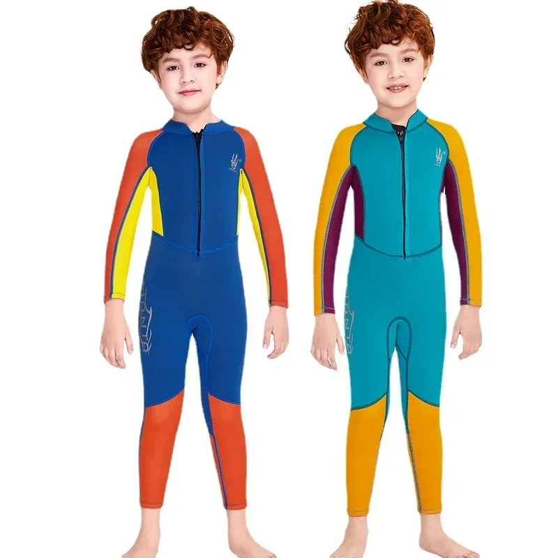 Boys 2.5mm Neoprene Diving Suit Keep Warm Full Body Long Sleeve Thermal Surfing Snorkeling Swimsuit for young kids
Boys 2.5mm Neoprene Diving Suit Keep Warm Full Body Long Sleeve Thermal Surfing Snorkeling Swimsuit for young kids