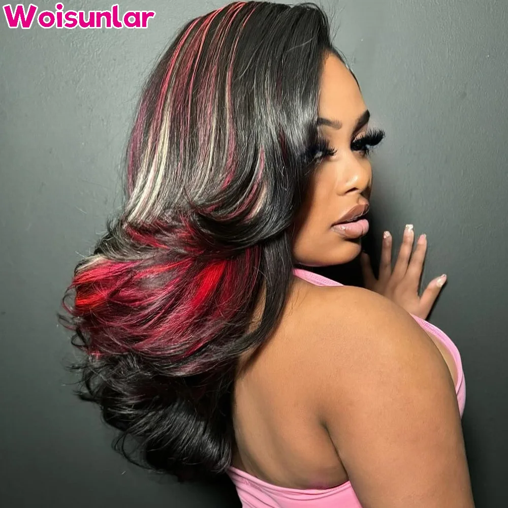 Highlight 613 red and black Front Lace wigs human hair 13X4 Transparent Lace body wave 180% 200% For Women Human Hair Wig 100%
Highlight 613 red and black Front Lace wigs human hair 13X4 Transparent Lace body wave 180% 200% For Women Human Hair Wig 100%