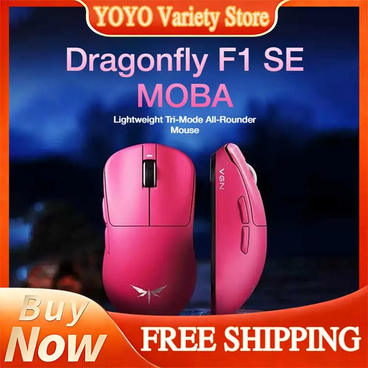 VGN Dragonfly F1 Pro Max Dual Mode Wireless Gaming Mouse Ultra Lightweight Long Battery Life Ergonomic For Laptop PC Female
VGN Dragonfly F1 Pro Max Dual Mode Wireless Gaming Mouse Ultra Lightweight Long Battery Life Ergonomic For Laptop PC Female