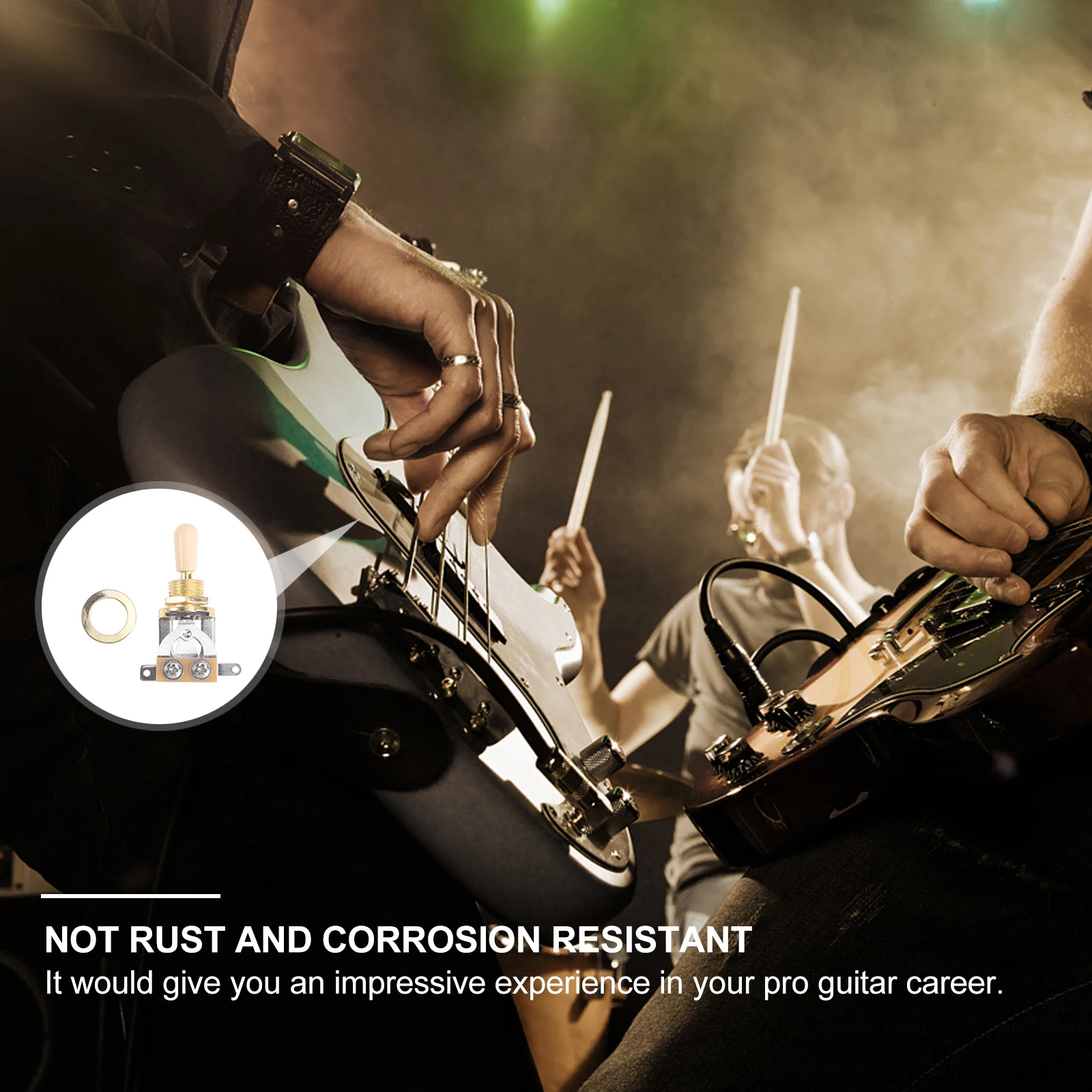 3-level Sound Pickup Switch for -type Guitar Metal Golden 3-Gear Button On-off Durable Easy Control Guitar Parts Accessories
3-level Sound Pickup Switch for -type Guitar Metal Golden 3-Gear Button On-off Durable Easy Control Guitar Parts Accessories
