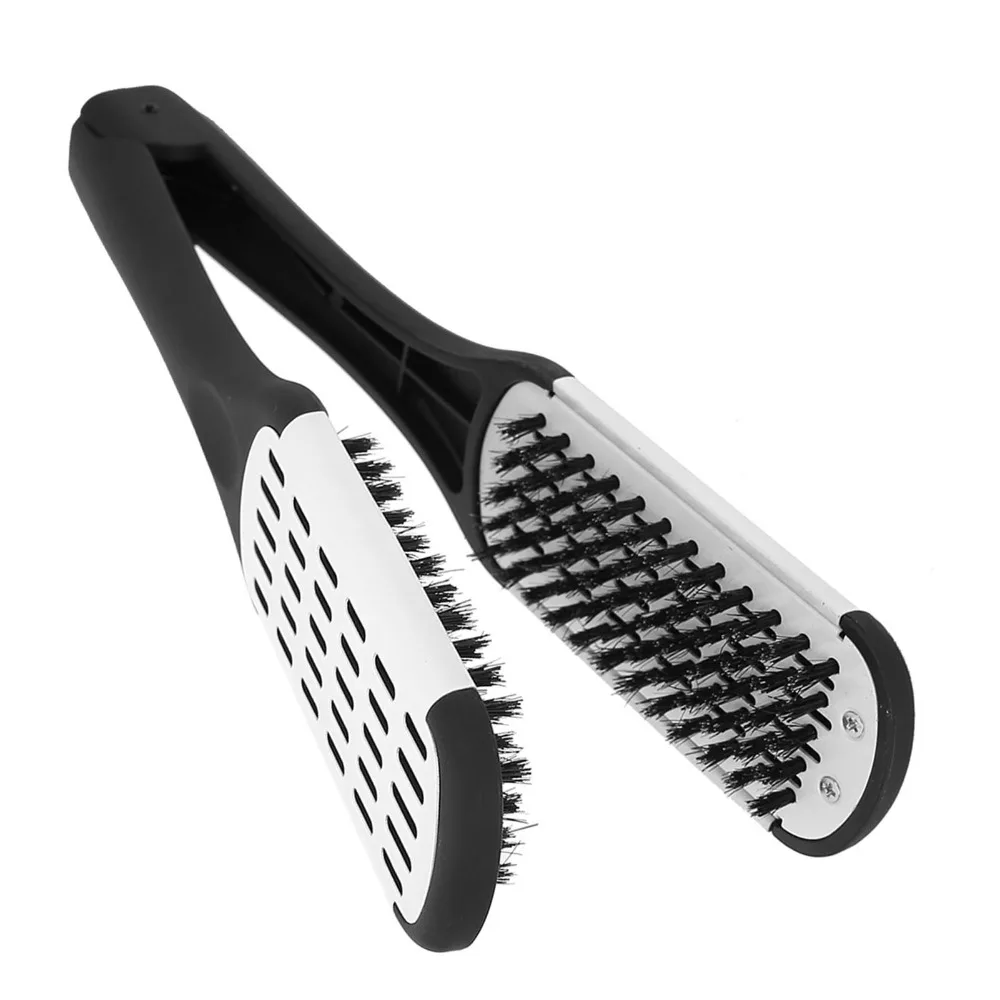 Anti-Static Hair Straightening Comb Double Sided Professional V Shaped Clamp Smoothing Black White Double Sided Brush
Anti-Static Hair Straightening Comb Double Sided Professional V Shaped Clamp Smoothing Black White Double Sided Brush