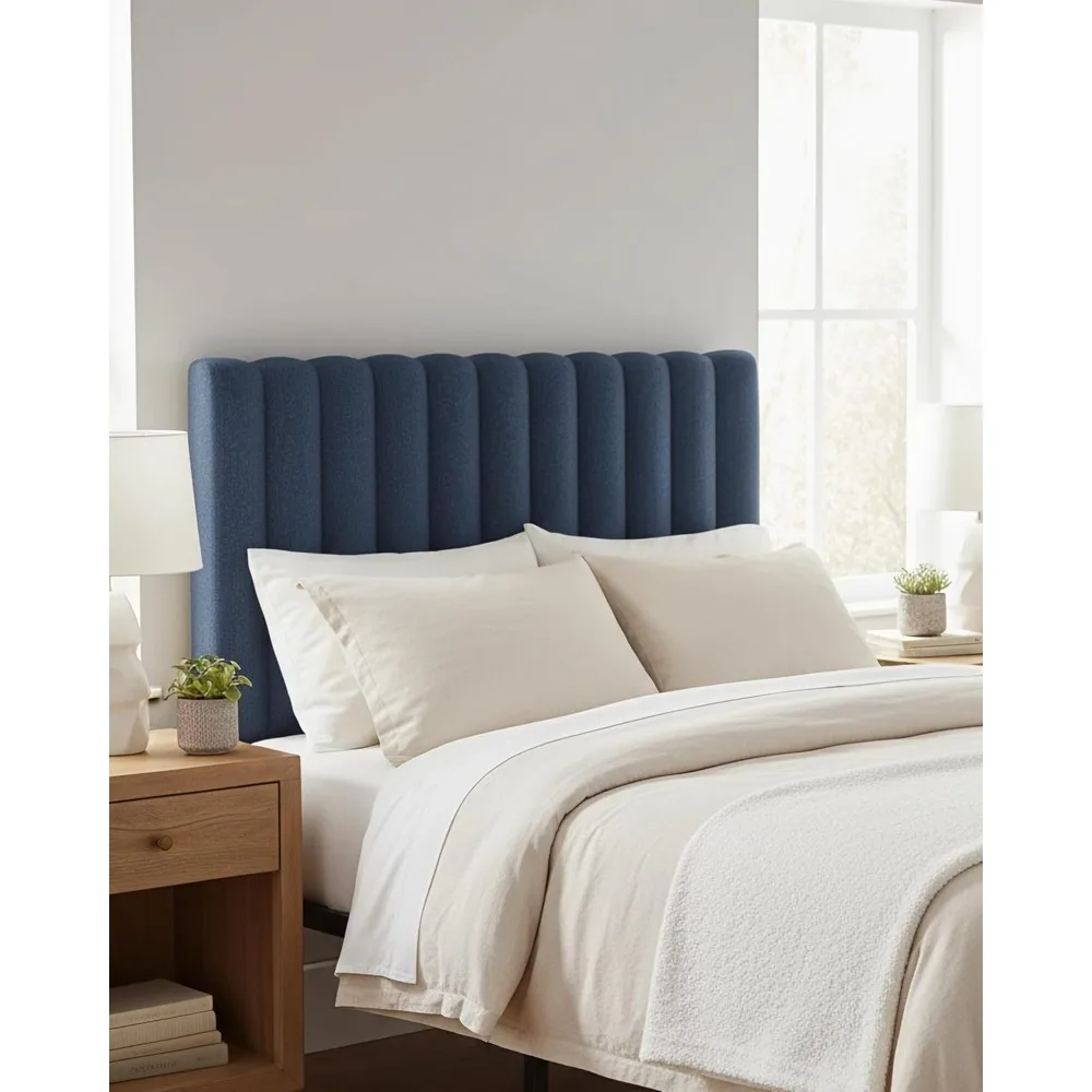 Upholstered Headboard for Twin Size, Adjustable Height Channel Tufted Headboard for Bedroom, Modern Style, Navy Blue
Upholstered Headboard for Twin Size, Adjustable Height Channel Tufted Headboard for Bedroom, Modern Style, Navy Blue